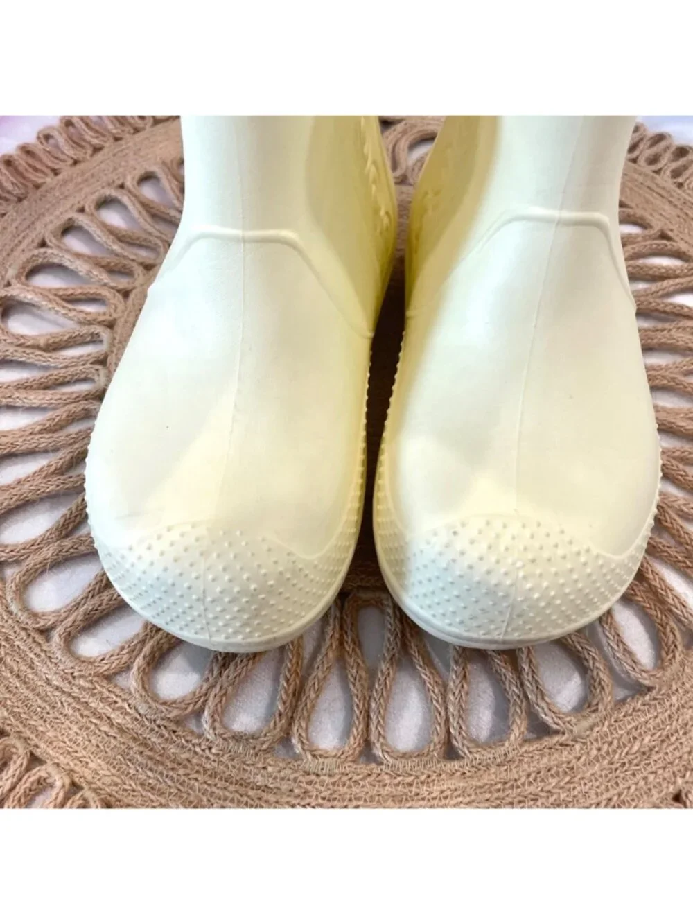 Crocs Kids Handle It Rainbow Boots Yellow Cream Kids Size 12C Kidcore